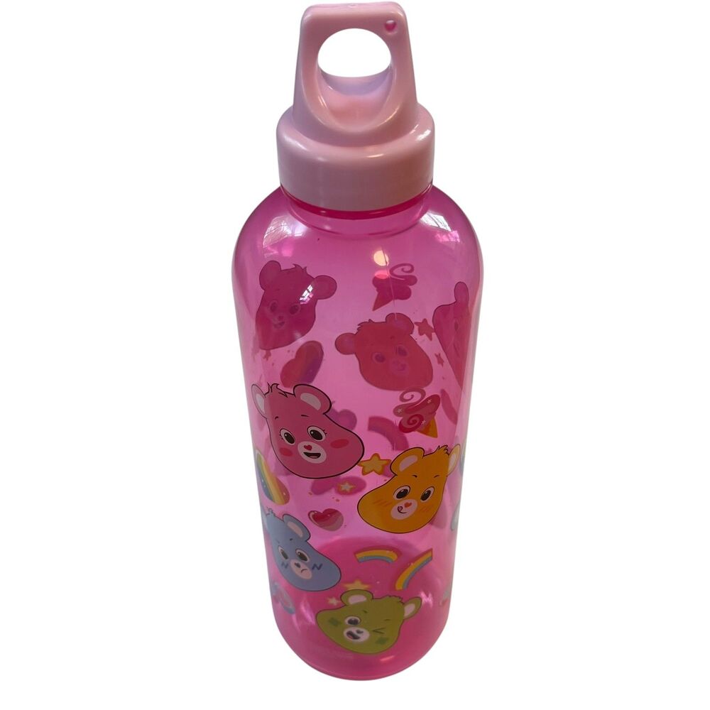 Care Bears 30 oz Pink Sports Water Bottle NWT